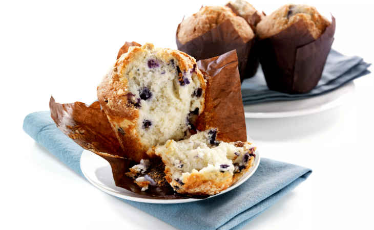 Blueberry Crumble Tulip Muffins