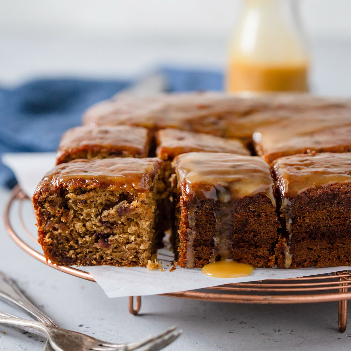 Sticky Toffee Pudding Slice